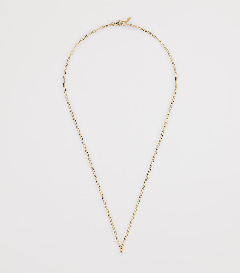 Persée yellow gold diamond Danaé necklace, imported from the UK