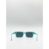 SVNX square matte crystal frame sunglasses one size, imported from the UK