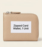 Burberry Bloomsbury zip wallet in grained calf leather (British brand)