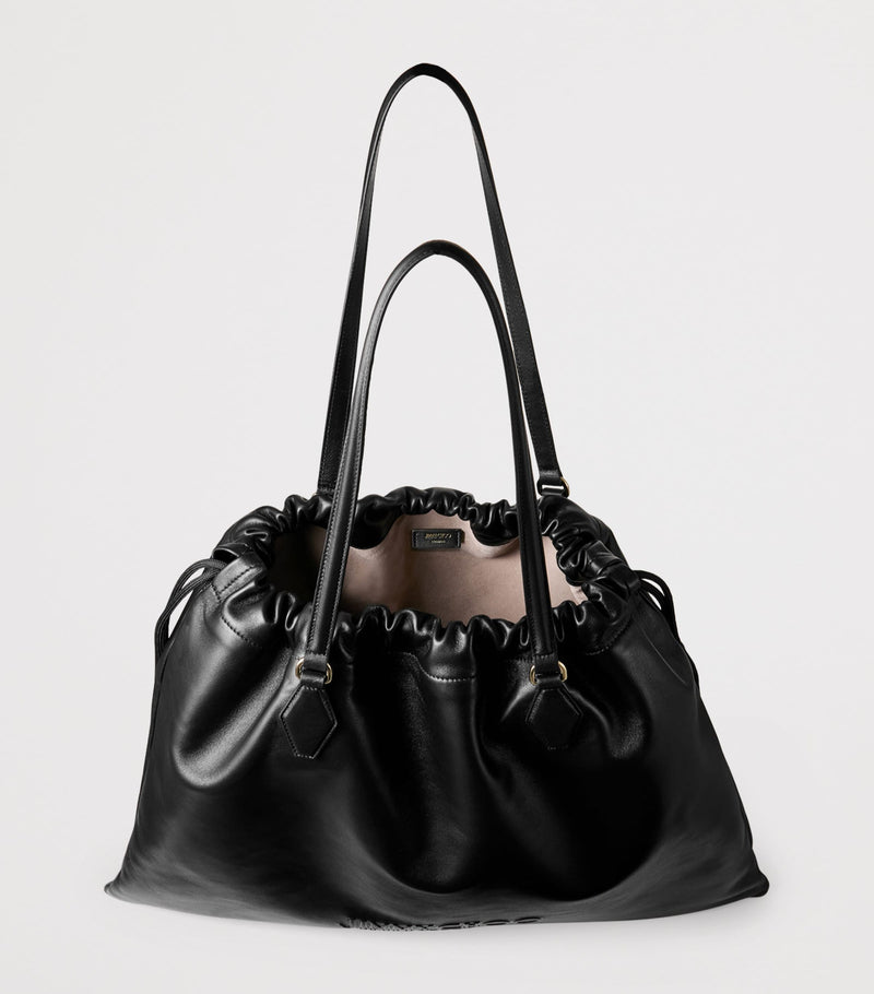 Jimmy Choo leather drawstring tote bag large - British product