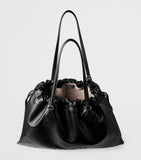 Jimmy Choo leather drawstring tote bag large - British product