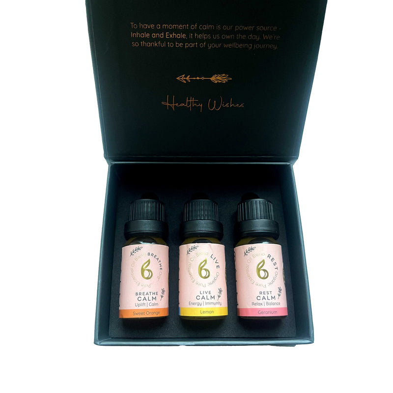 B Calm aromatherapy gift set - Stress, Energy, Sleep 3x10ml, UK version