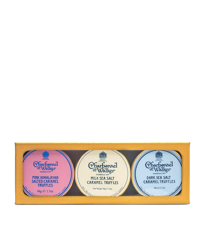 Charbonnel et Walker salted caramel chocolate truffles 3x48g - British product