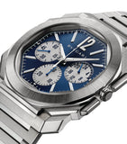 Bvlgari Octo Finissimo Stainless Steel Chronograph GMT Watch 43mm, imported from the UK