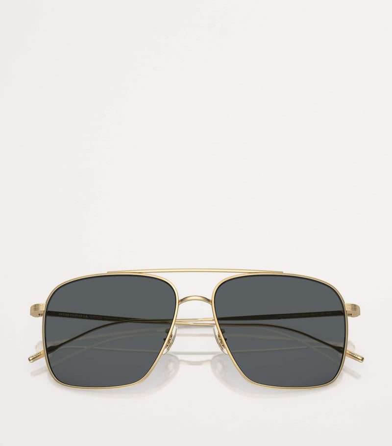 Oliver Peoples Dresner sunglasses titanium gold-tone (British brand)
