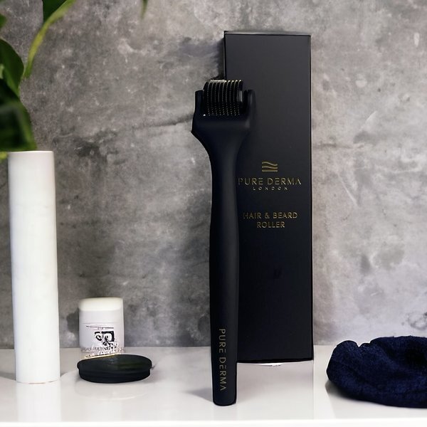 Pure Derma London Hair and Beard Roller 0.5mm, imported from the UK