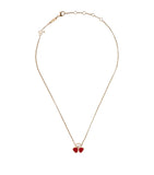 Chopard rose gold Happy Hearts diamond necklace, UK version