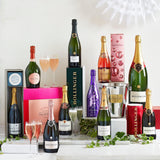 Taittinger Brut NV champagne and glasses gift set, 75cl (British brand)