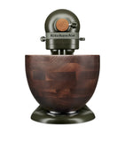 KitchenAid Evergreen Artisan stand mixer with walnut bowl 4.7L - British product
