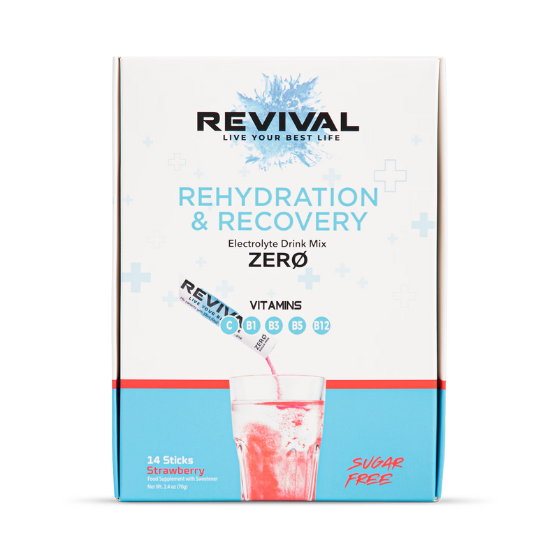 Revival electrolyte drink ZERO Strawberry 14 pack, UK version