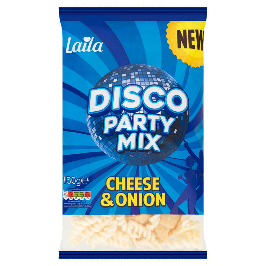 Laila Disco Party Mix Cheese & Onion 150g GOODS ASDA   