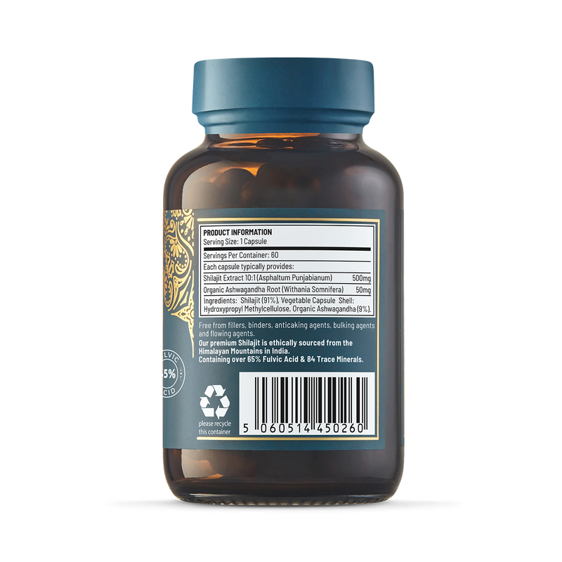 Ayurvediq Shilajit & Ashwagandha capsules 60 - British product