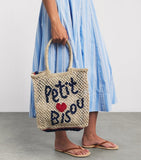 The Jacksons jute tote bag, Petit Bisou print - British product