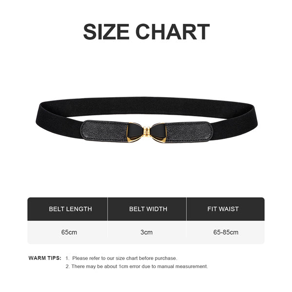 Livingandhome waist belt black 65cm - British product