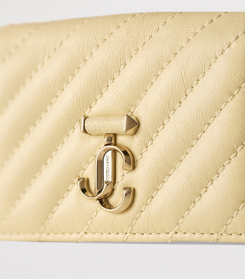 Jimmy Choo Curve Nello leather wallet with monogram, British brand