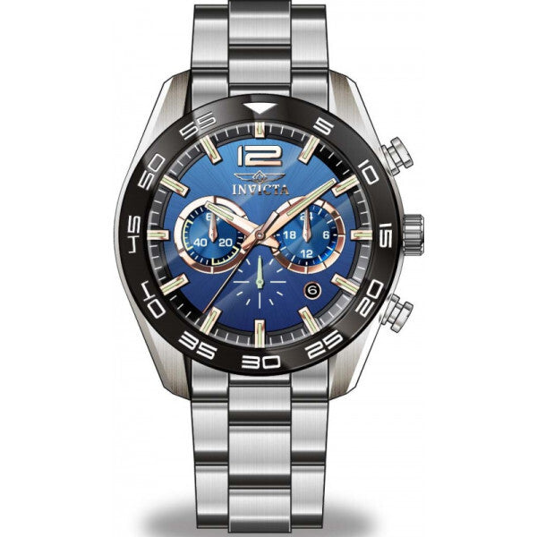 Invicta Speedway blue men's watch stainless steel, UK version