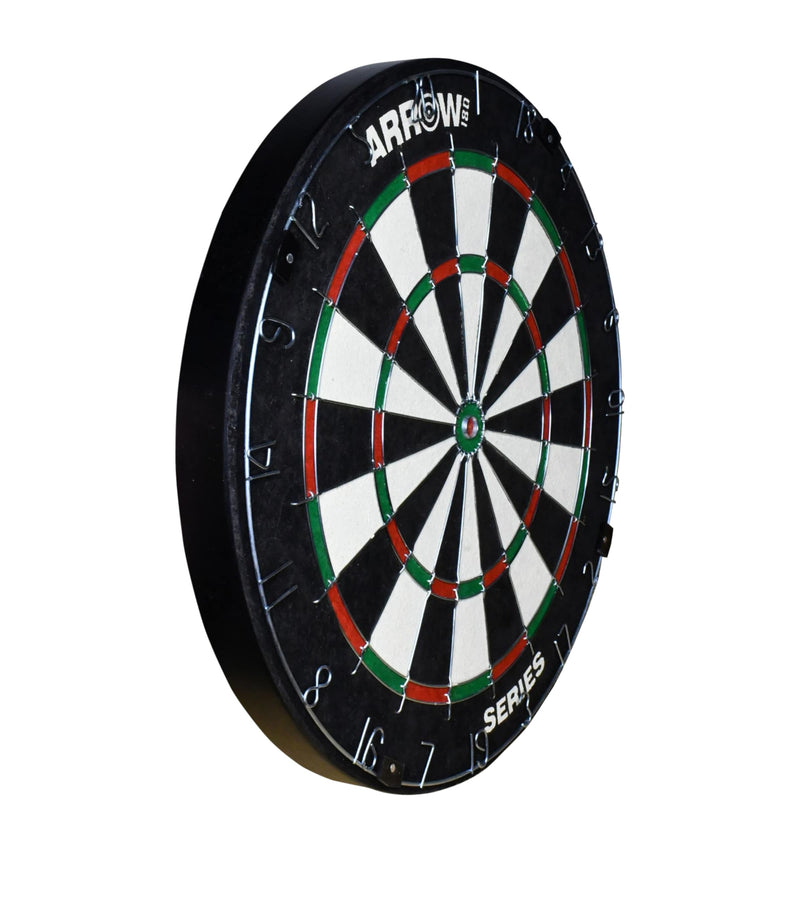 PrecisionPLAY Arrow180 bristle dartboard cabinet set, imported from the UK