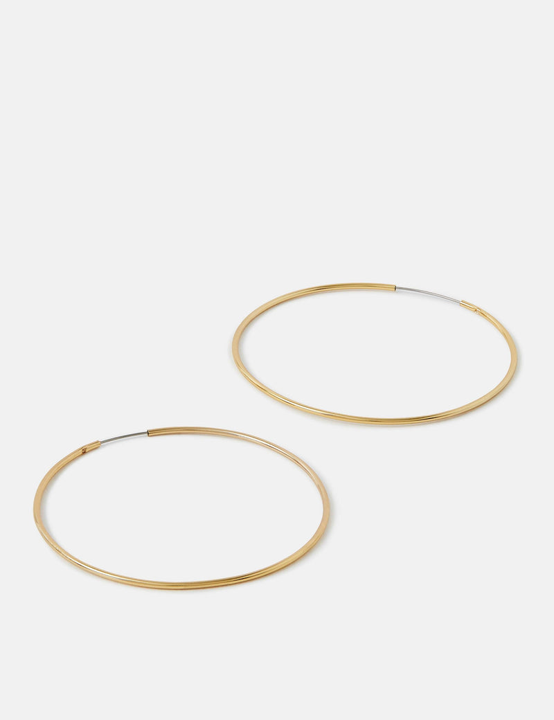 Accessorize 14 carat gold plated hoop earrings, UK version