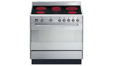 Smeg electric range cooker stainless steel 90cm (British brand)