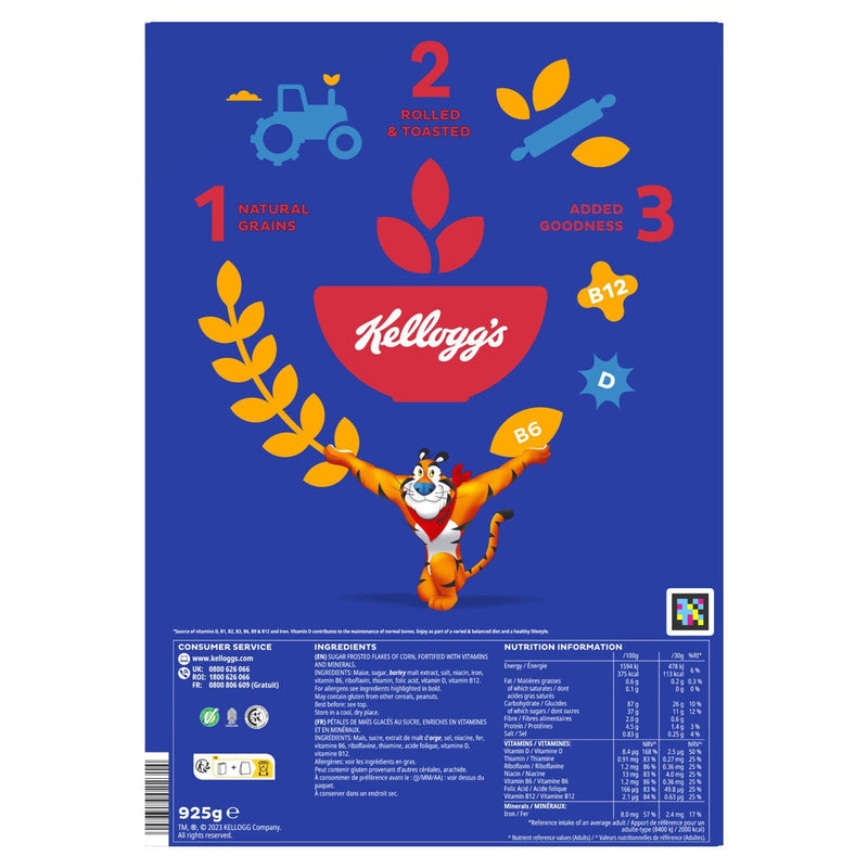 Kellogg's Frosties cereal 2 x 925g, UK version