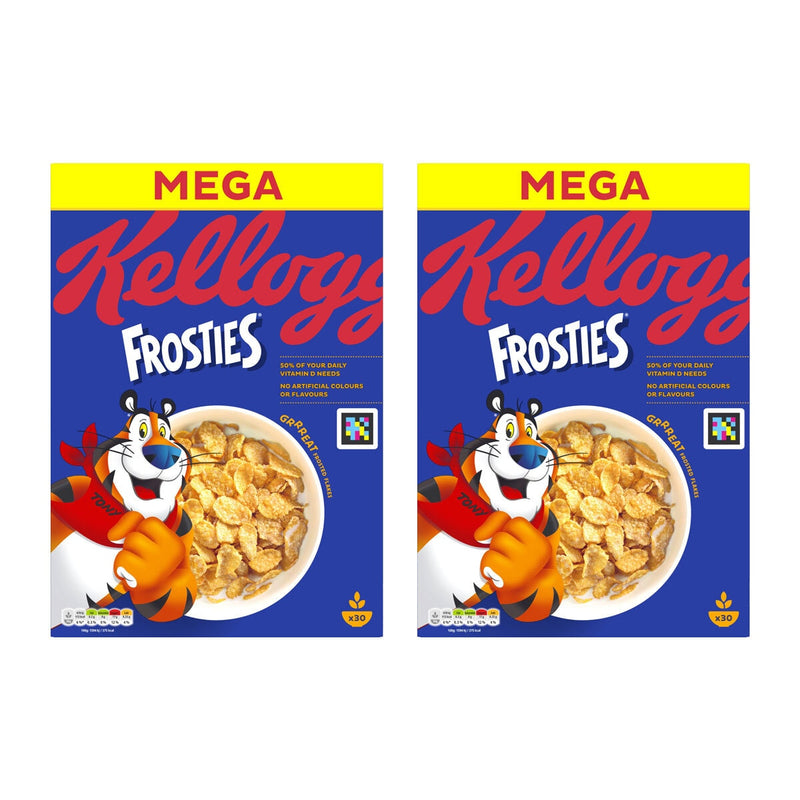 Kellogg's Frosties cereal 2 x 925g, UK version