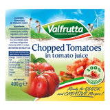 Valfrutta chopped tomatoes 12 x 400g, imported from the UK