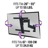 Sanus SMF421-B2 TV wall mount 26-55 (British brand)