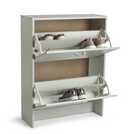 Argos Home grey shoe storage cabinet for 10 pairs - British product