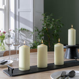 Habitat unscented pillar candle set 15.8cm height, UK version
