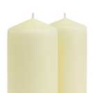 Habitat unscented pillar candle set 15.8cm height, UK version