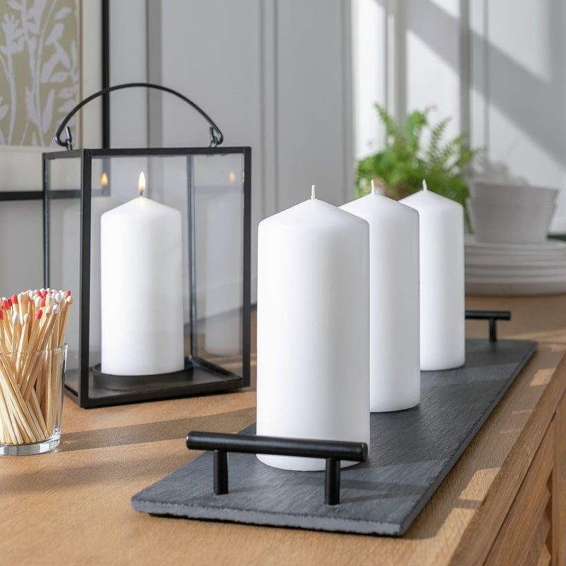 Habitat unscented pillar candles pack of 4, UK version