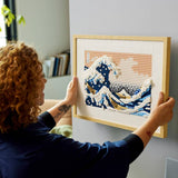 LEGO Art Hokusai The Great Wave wall art set 1810 pieces, imported from the UK
