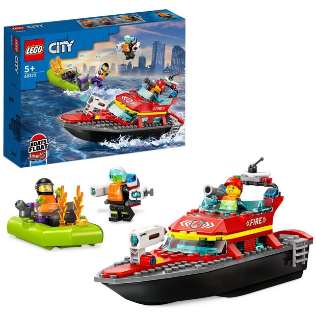 LEGO City Fire Rescue Boat building set 144 pieces, UK version