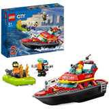 LEGO City Fire Rescue Boat building set 144 pieces, UK version