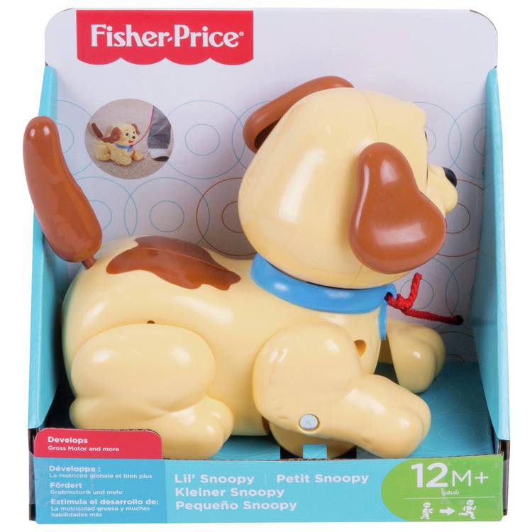Fisher-Price Lil' Snoopy pull toy, imported from the UK