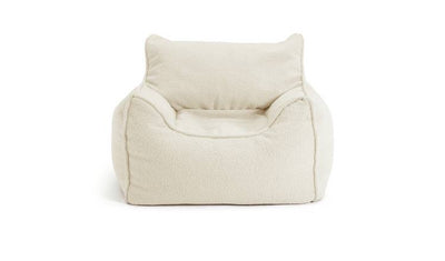 Argos Kaikoo Kids Single Chair Boucle Bean Bag Off White Bean Bag Chair- Buy online at McGrocer