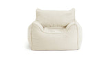 Argos Kaikoo Kids Single Chair Boucle Bean Bag Off White Bean Bag Chair- Buy online at McGrocer