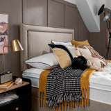 Silentnight Malvern fabric headboard in Sandstone, Super King - British product