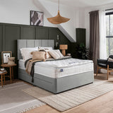 Silentnight grey fabric headboard king size - British product