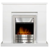 Adam Lomond white electric fireplace suite - British product