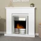 Adam Lomond white electric fireplace suite - British product