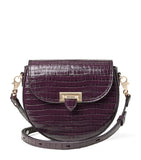 Aspinal of London croc-embossed Portobello cross-body bag, imported from the UK