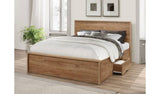 Birlea rustic wood effect oak double bed frame - British product