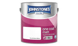 Argos Johnstone's One Coat Matt Paint Brilliant White Matt Emulsion Paint 2.5L- Buy online at McGrocer