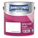 Johnstone's Brilliant White matt paint 2.5L, UK version