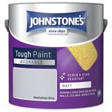Johnstone's washable matt paint Manhattan Grey 2.5L, UK version