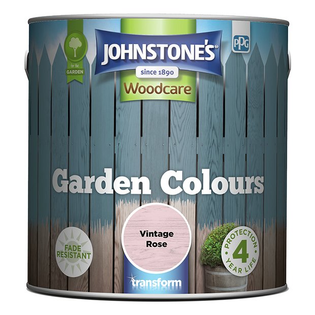 Johnstone's Garden Colours Paint Vintage Rose 2.5L, UK version
