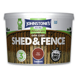 Johnstone's shed and fence paint Red Cedar 9L, UK version