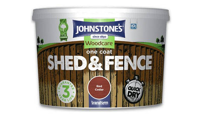 Argos Johnstone's Shed & Fence Paint Red Cedar Exterior Wood Paint 9L- Buy online at McGrocer