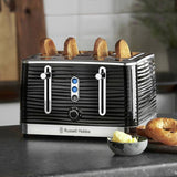 Russell Hobbs Inspire 4 slice toaster black, UK version